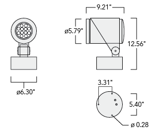 FLC331-TW Surface mounted Schematics