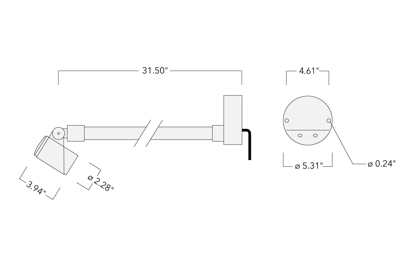 FLC301 Wall bracket Schematics