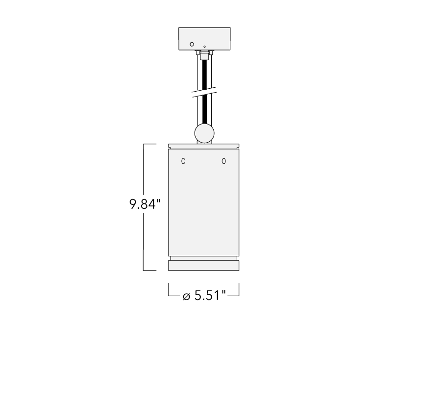 DAS120-PM LED PENDANT MOUNT Schematics