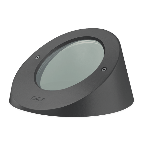 IP67. Class I. IK07. Stainless steel construction inground section. Marine-grade, die-cast aluminum alloy hood with 30° angle avoids glare to passers-by and helps prevent accumulation of insects, leaves and debris on the lens. 5CE superior corrosion protection including PCS hardware. Silicone CCG® Controlled Compression Gasket. Safety glass lens. Factory-sealed termination chamber complete with cable gland including spiral cable bending protection and 3 ft of flexible PVC-free cable. CAD-optimized optics for superior illumination and glare control. Integral driver in thermally separated compartment. Factory-installed LED circuit board. 0-10V Dimming comes standard with luminaire.
Suitable for flush installation in concrete or earth. The optional installation blockout is recommended for mounting; to be ordered separately.
Specify product with 7 Digit product code – Finish Color. Accessories, such as mounting, optical, and electrical, must be specified separately.
Example: XXX-XXXX-9004 (Black)
+ XXX-XXXX (Accessory 1)