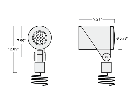FLC331-TW Spigot mounted Schematics