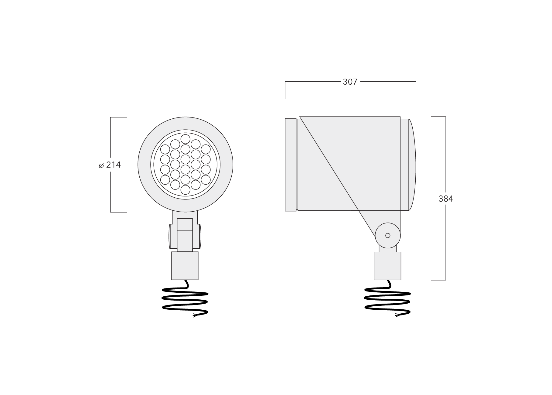 FLC341-TW Spigot mounted Schematics