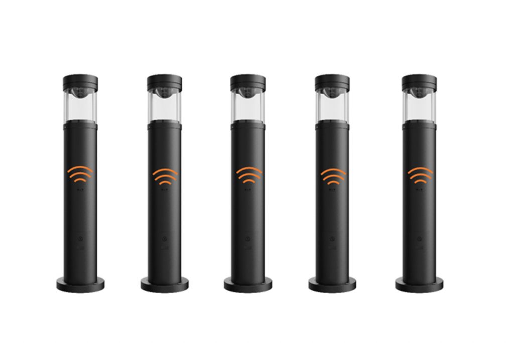 Eco Step Dim® Motion Stand-Alone – Jede Leuchte hat einen Bewegungsmelder, der detektiert und unabhängig von seinem Nachbarn reagiert. Dies ermöglicht größere Abstände zwischen den Leuchten zur maximalen Energieeinsparung.