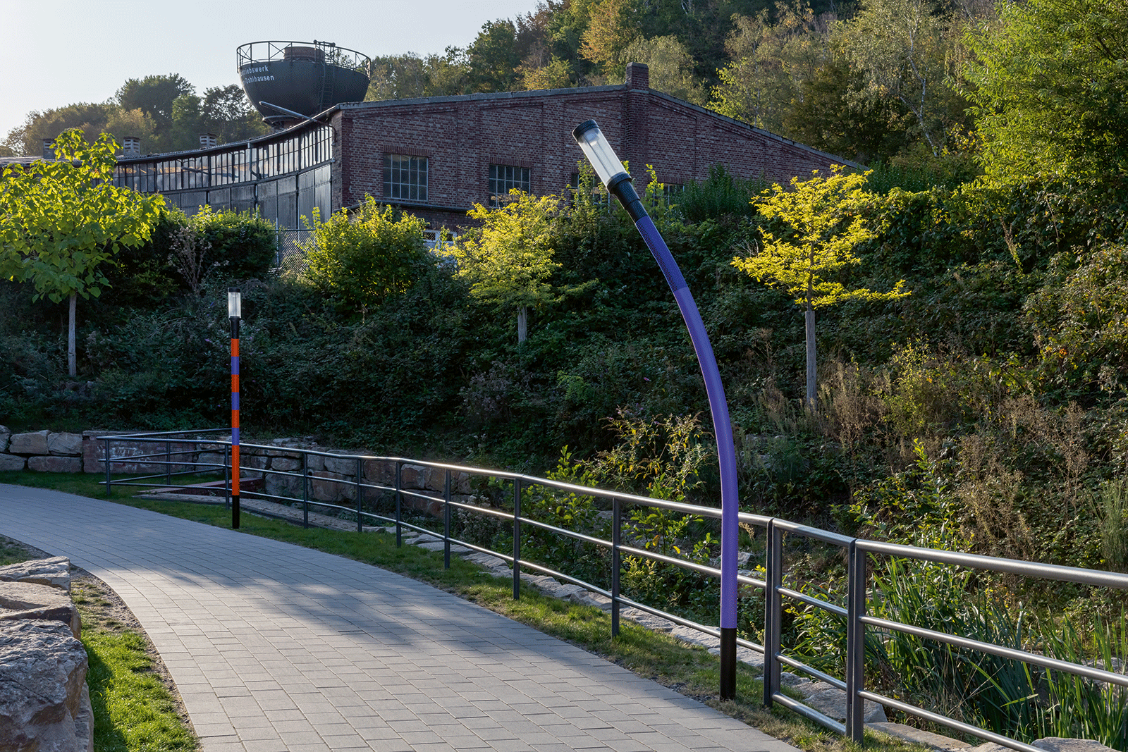 Pedestrian tunnel at the railway museum, Bochum, Germany